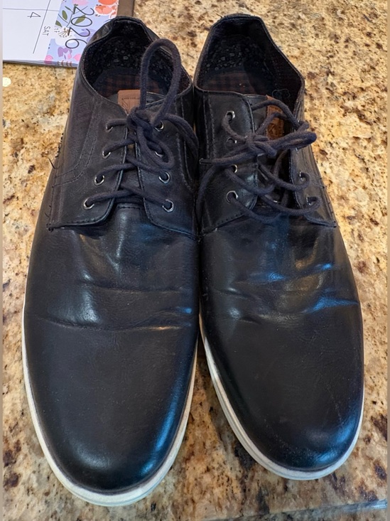 Ben Sherman Other - Ben Sherman Black Leather Derby Shoes with Contrasting White Sole